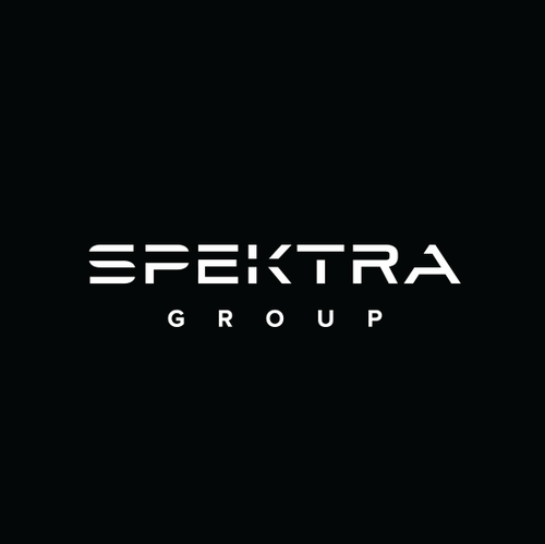 Black logo with the title 'Spektr Group Logo'