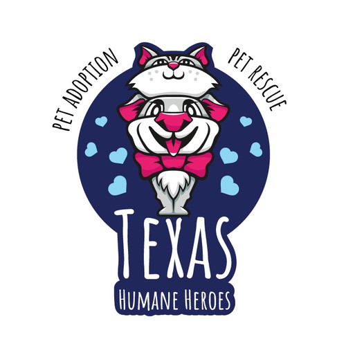Cute t-shirt with the title 'Texas Humane Heroes'