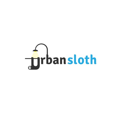 Sloth logo with the title 'Urban Sloth Logo'