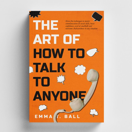 Talking design with the title 'Book cover for The Art of How to Talk to Anyone'