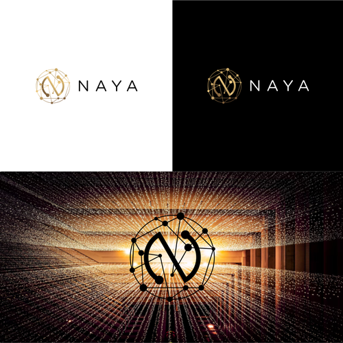 Fintech logo with the title 'Naya'