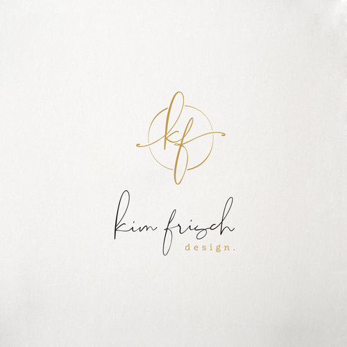 Modern font logo with the title 'Elegant logo concept for home staging and redesigner'