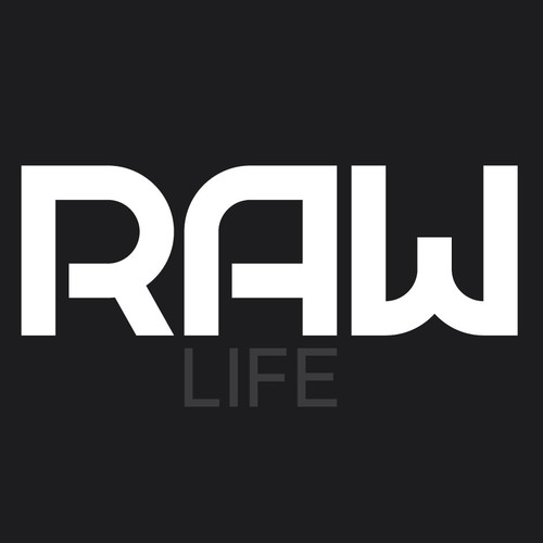 Raw design with the title 'RAW life'
