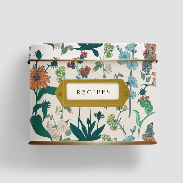 Seamless artwork with the title 'Beautiful wild flower pattern for home decor'