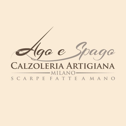 Shoes brand with the title 'Ago e Spago'