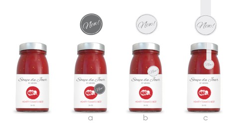 Soup design with the title 'Soupe Du Jour: By Mendel '