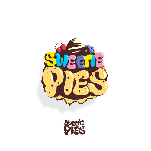 Pie design with the title 'Sweetie Pies Logo'