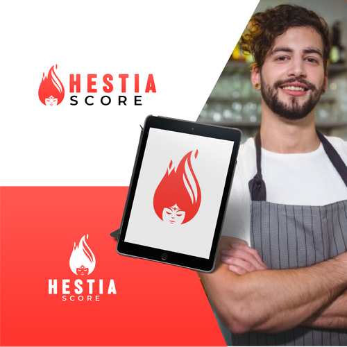 Goddess logo with the title 'Hestia Score'
