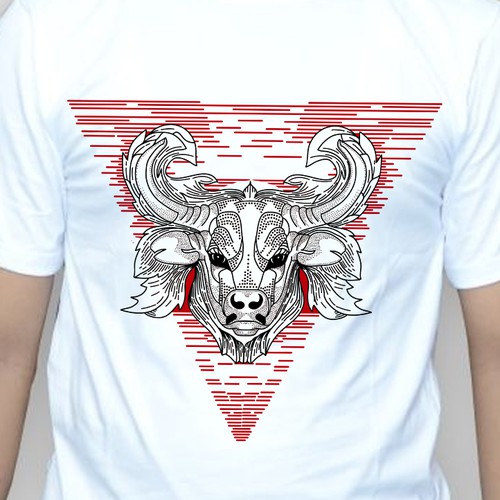 Abstract t-shirt with the title 'T-shirt design for plant- based movement'