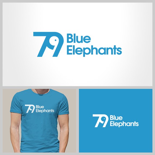 Computer brand with the title '79 Blue Elephants'