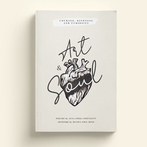 Black and white book cover with the title 'Art & Souls'