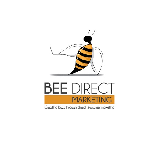 Direct logo with the title 'illustrated logo for BEE DIRECT'