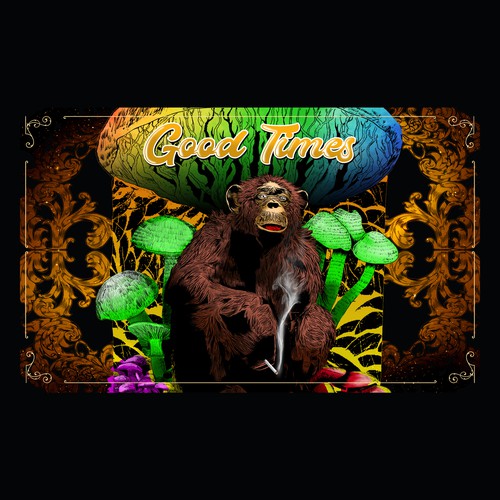 Tattoo artwork with the title 'Good Times'