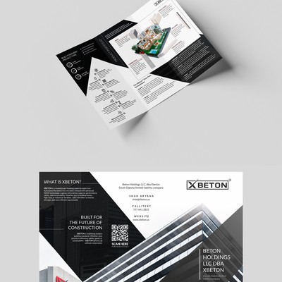 Tri-fold Brochure for XBeton