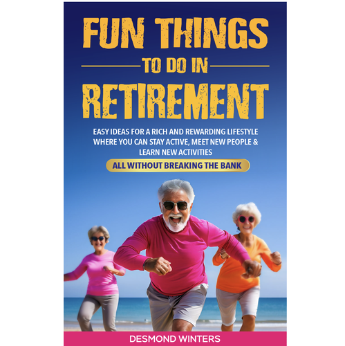 Retirement design with the title 'Retirement book cover '