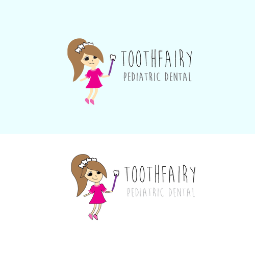 Elf logo with the title 'Logo Concept for ToothFairy Pediatric Dental'