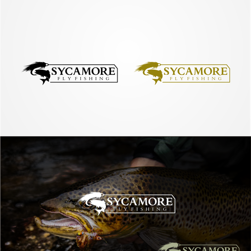 Bass design with the title 'Fishing logo'