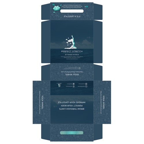 Yoga studio design with the title 'Package design for a product  Yoga Brand'