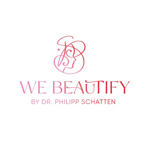 Handwritten logo with the title 'We Beautify Logo'