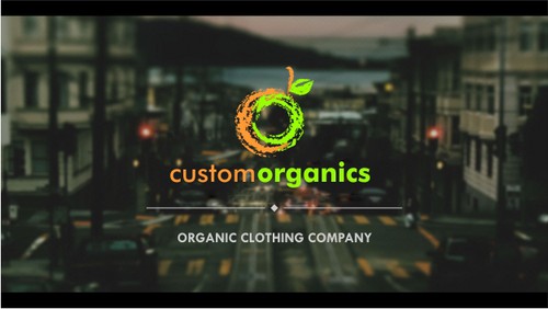 Merchandise logo with the title 'Custom Organics '