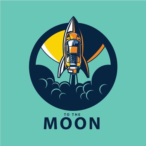 Moon t-shirt with the title 'To The Moon'