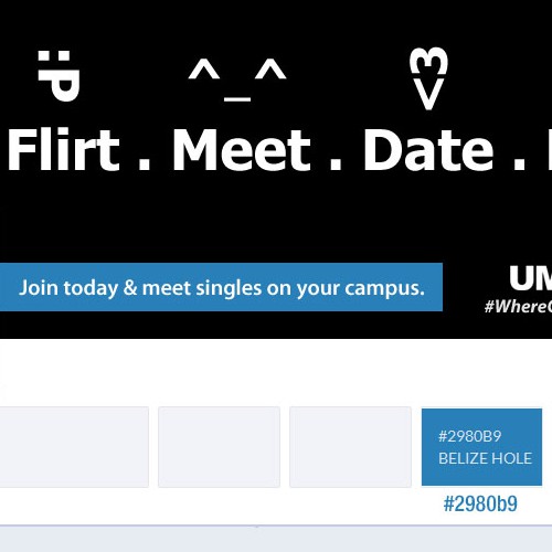 Chat design with the title 'FaceBook Cover'