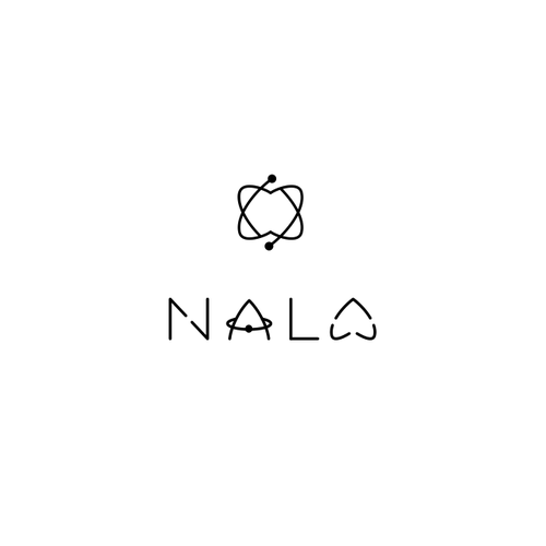 Atom design with the title 'Logo for Nala- body care '