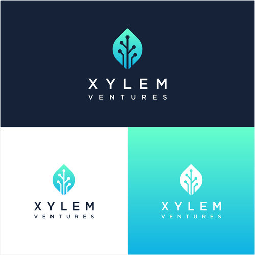 Circuit design with the title 'Leaf with circuit '