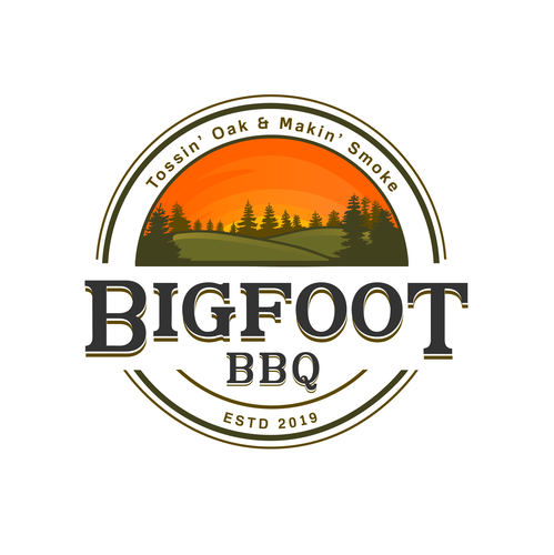 Bigfoot logo with the title 'Bigfoot BBQ'