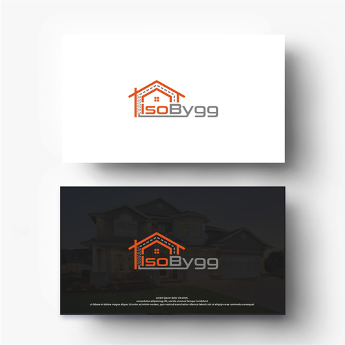 House building design with the title 'IsoBygg Logo'
