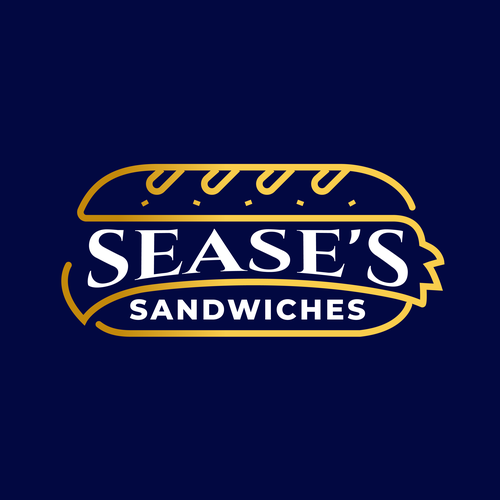 Food truck logo with the title 'Sease's Sandwiches '
