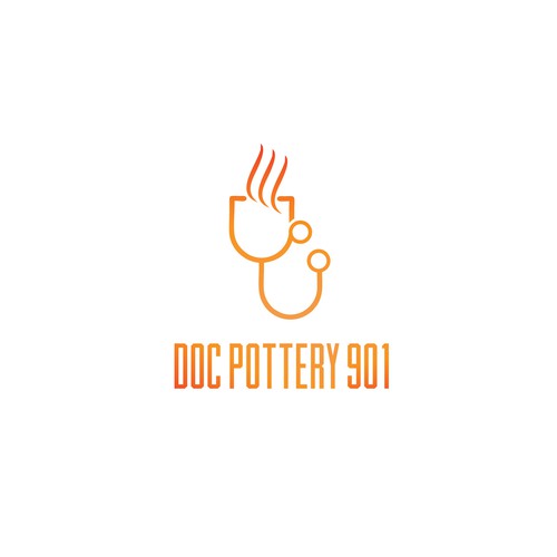 Pottery logo with the title 'craft doctor concept'