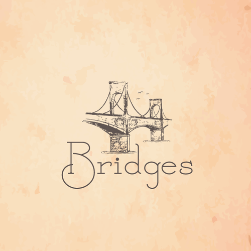 Bridge brand with the title 'Logo for for a non profit organization "Bridges"'