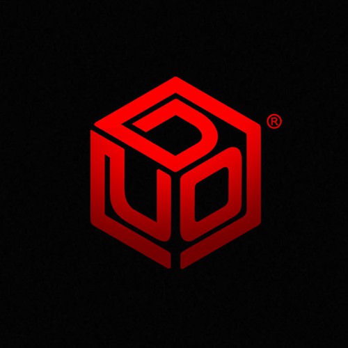 Creative design logo with the title 'Duo International'