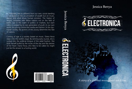 Music book cover with the title 'Electronica'