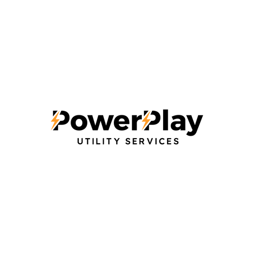 Utility design with the title 'PowerPlay Utility Services Logo'