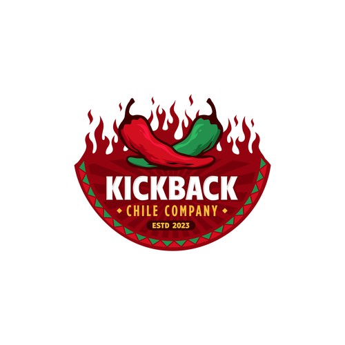 Chili pepper logo with the title 'Chili Logo'