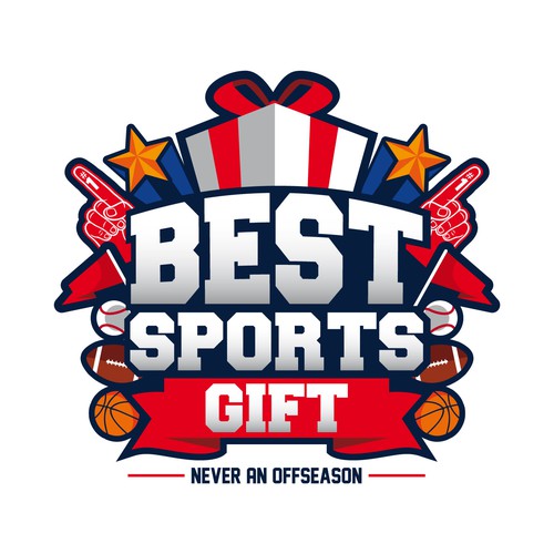 Gift logo with the title 'Best Spors Gift Logo'