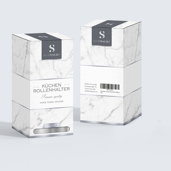 Marble design with the title 'package and Logo design'