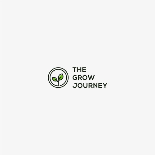 Growing logo with the title 'The Grow Journey logo'