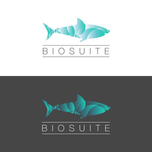 Marble design with the title 'BIOSUITE Logo Design'