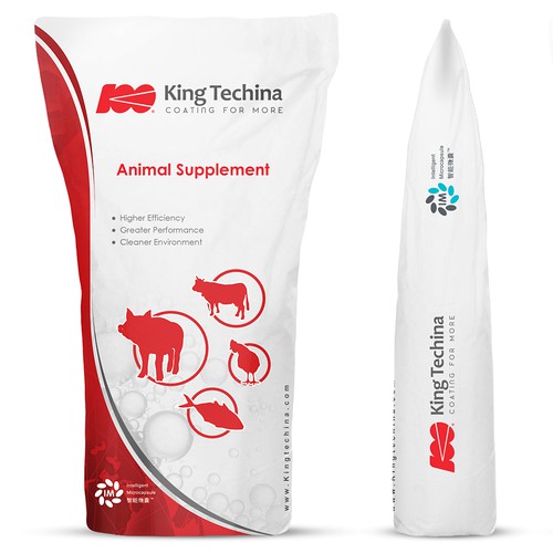 Animal packaging with the title 'King Techina Bag'