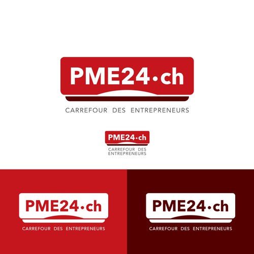 Laptop logo with the title 'Readable logo for a website'