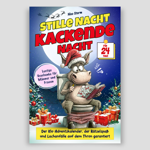 Toilet design with the title 'book cover'