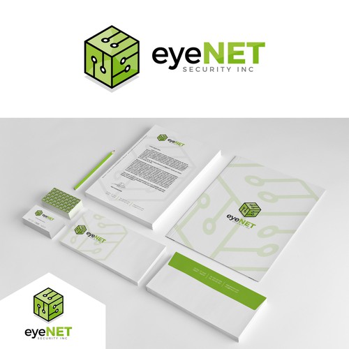 Security brand with the title 'EYENET'