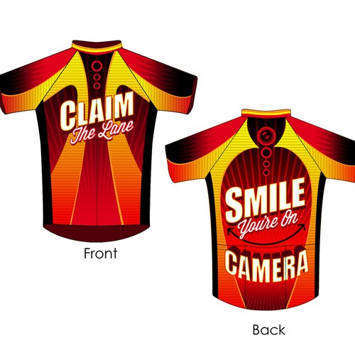Sublimation design with the title 'Cycling Jersey'