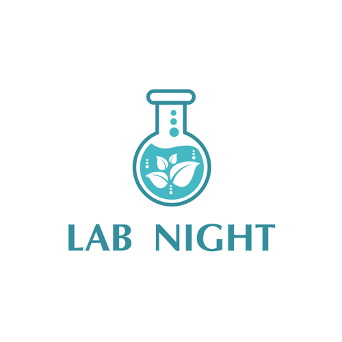 Aqua logo with the title 'Logo for laboratory cocktail night in Madrid.'