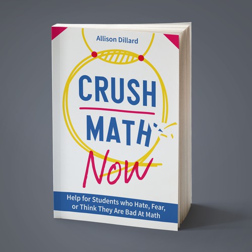 Creative book cover with the title 'Book Cover for Math study guide'