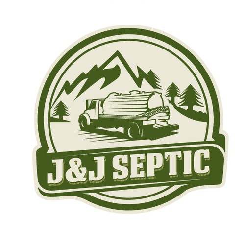 Tank logo with the title 'Retro logo for a Septic tank '