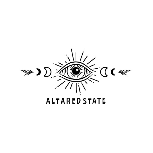 Third eye logo with the title 'Logo for 'Altared State''